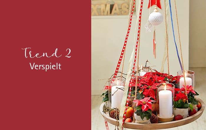 Adventskranz verspielt